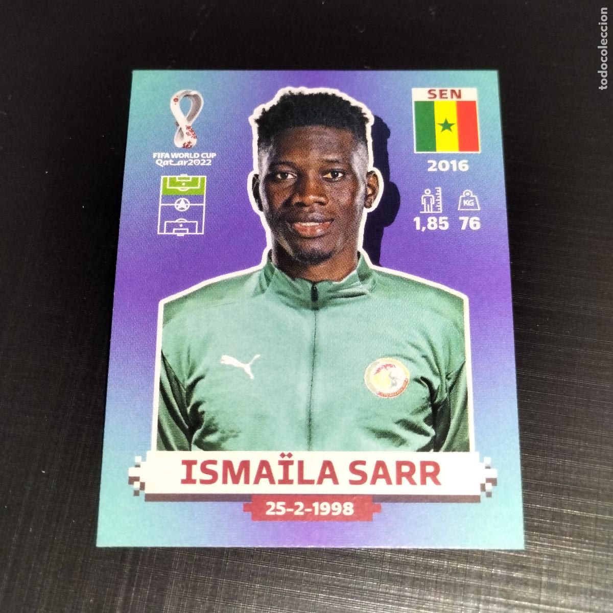 Cromos de f&uacute;tbol: SEN 20 ISMAILA SARR SENEGAL CROMOS STICKER MUNDIAL QTAR 22 2022 FIFA WORLD CUP PANINI