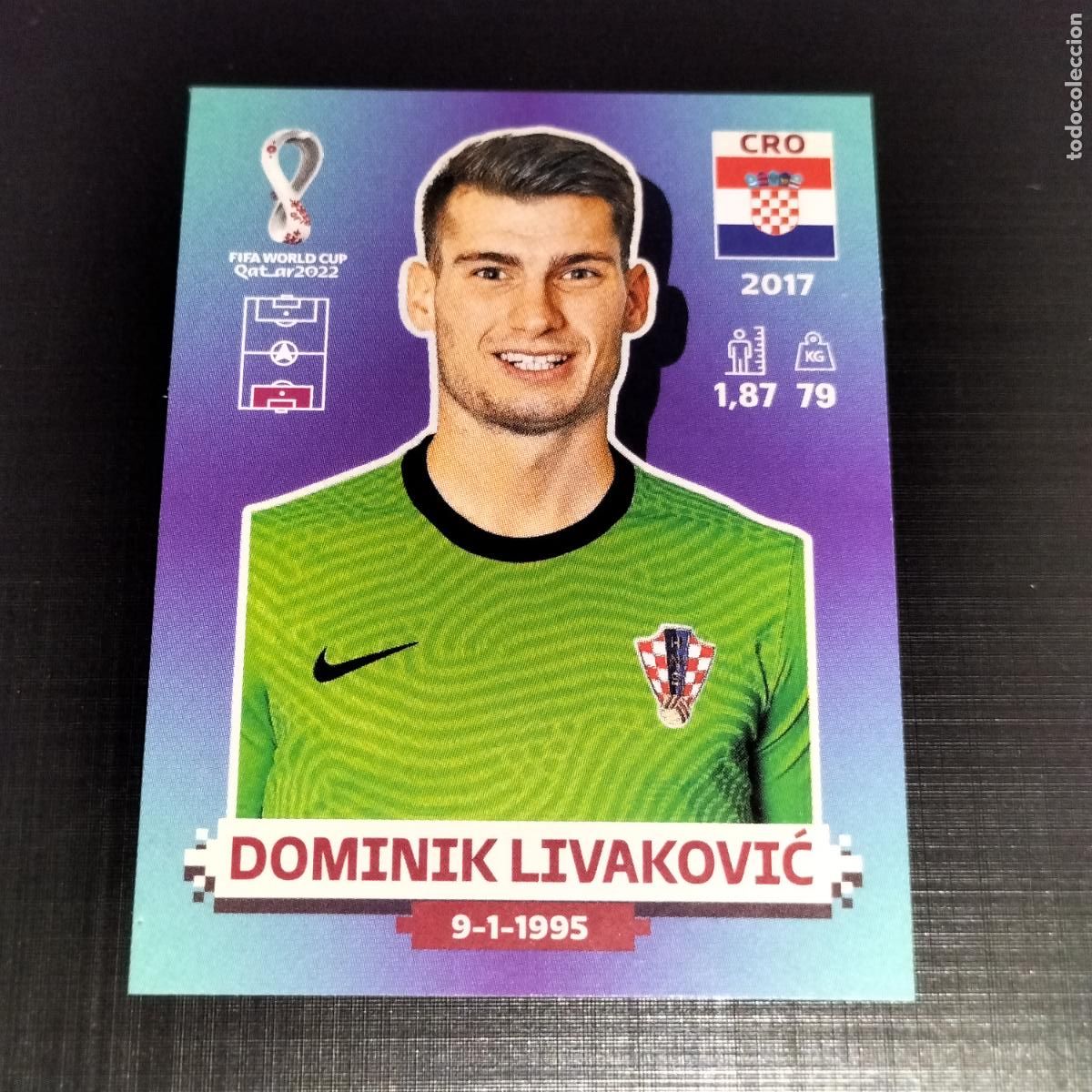 Figurine di Calcio: CRO 3 DOMINIK LIVAKOVIC CROACIA CROMOS STICKER MUNDIAL QTAR 22 2022 FIFA WORLD CUP PANINI