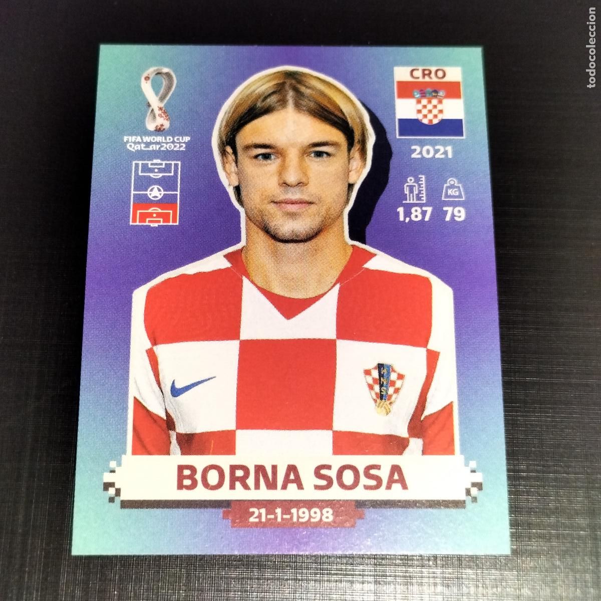 Figurine di Calcio: CRO 9 BORNA SOSA CROACIA CROMOS STICKER MUNDIAL QTAR 22 2022 FIFA WORLD CUP PANINI
