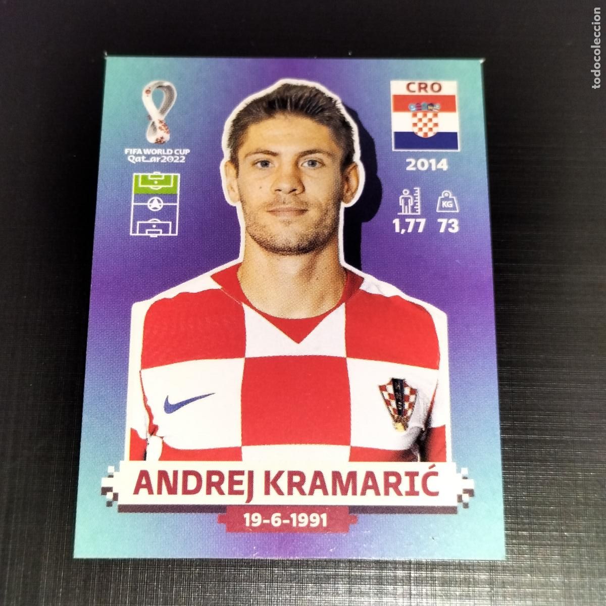 Figurine di Calcio: CRO 18 ANDREJ KRAMARIC CROACIA CROMOS STICKER MUNDIAL QTAR 22 2022 FIFA WORLD CUP PANINI