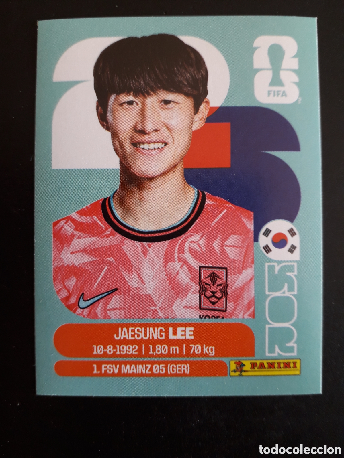 Cromos de Futebol: J LEE COREA DEL SUR KOR 10 MUNDIAL F&Uacute;TBOL 2026 FIFA WORLD CUP PANINI SIN PEGAR PEDIDO M&Iacute;NIMO 3&euro;