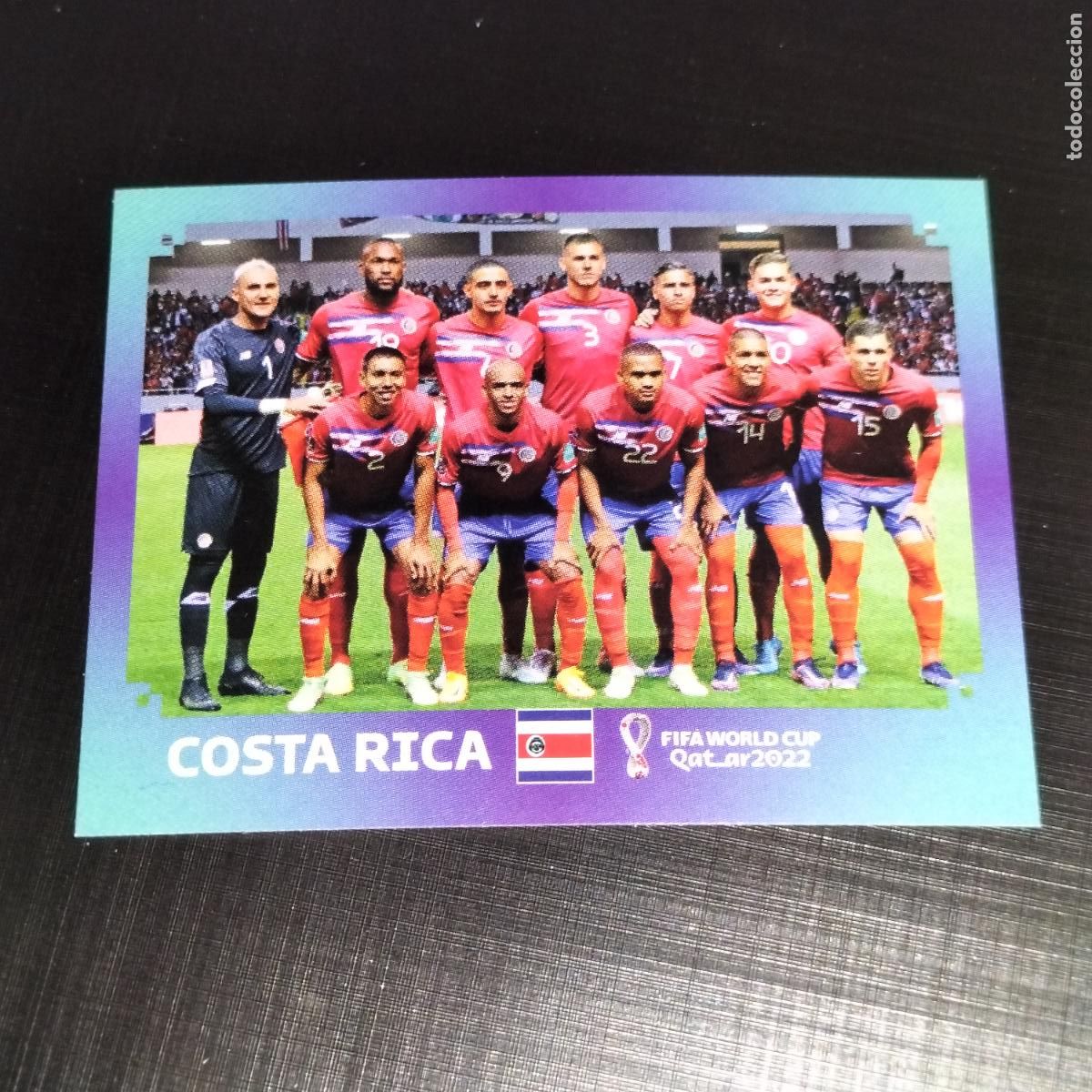 Figurine di Calcio: CRC 1 SELECCION EQUIPO COSTA RICA CROMOS STICKER MUNDIAL QTAR 22 2022 FIFA WORLD CUP PANINI