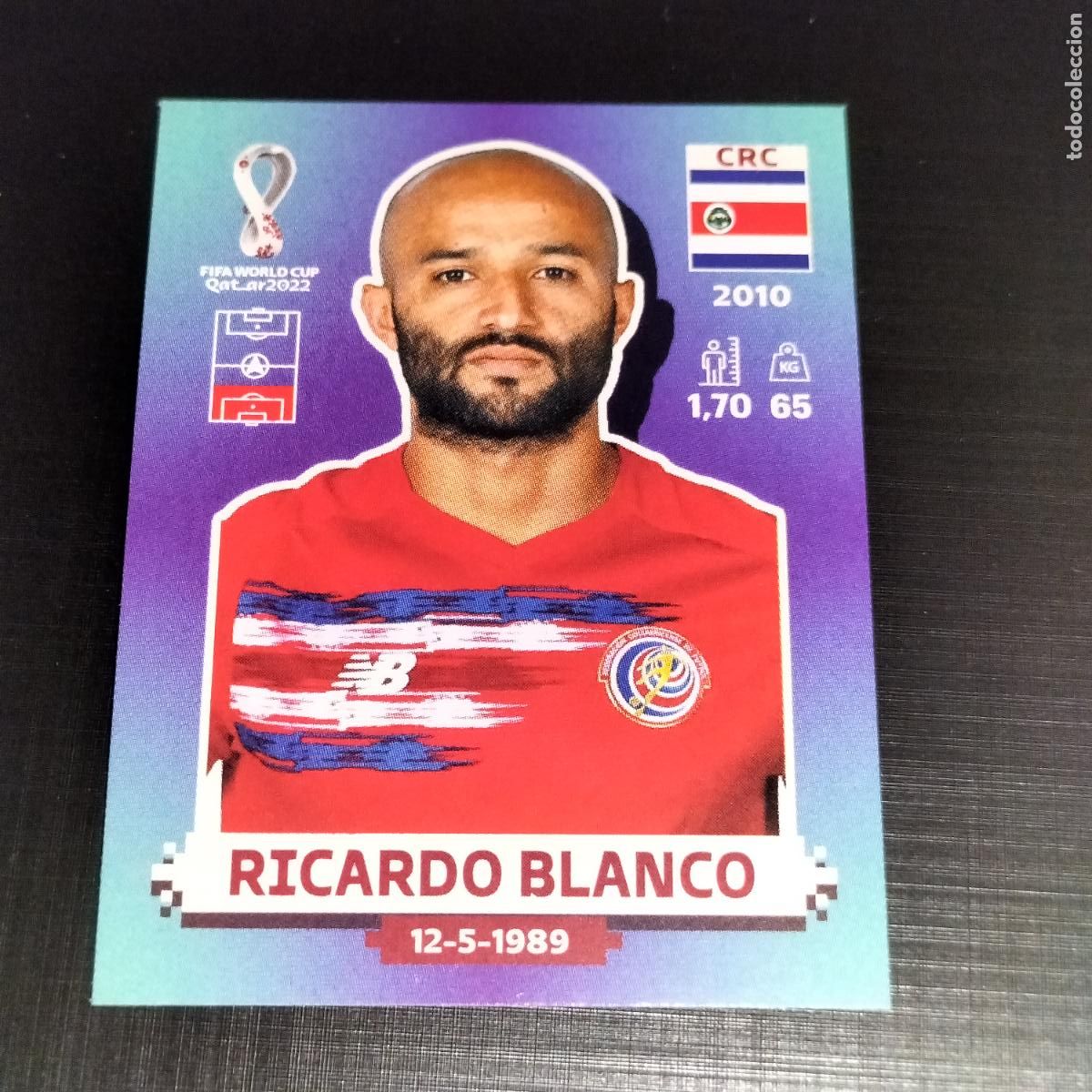 Figurine di Calcio: CRC 5 RICARDO BLANCO COSTA RICA CROMOS STICKER MUNDIAL QTAR 22 2022 FIFA WORLD CUP PANINI