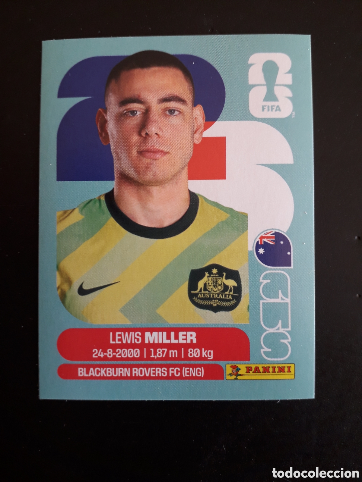 Cromos de f&uacute;tbol: MILLER AUSTRALIA AUS 9 MUNDIAL F&Uacute;TBOL 2026 FIFA WORLD CUP PANINI SIN PEGAR PEDIDO M&Iacute;NIMO 3&euro;