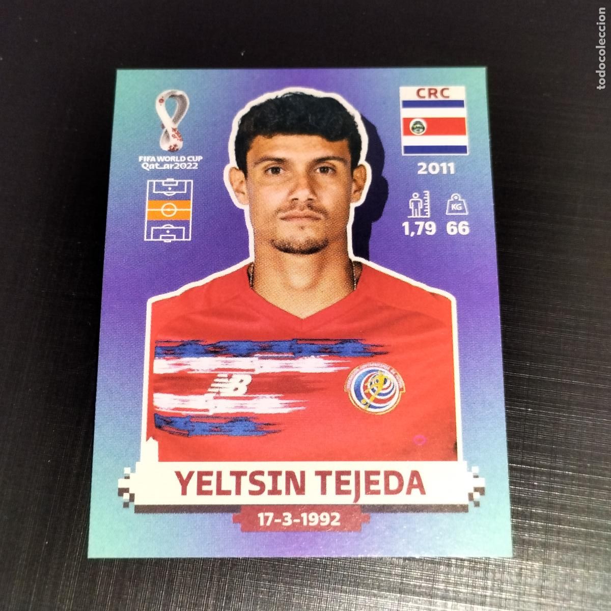 Cromos de f&uacute;tbol: CRC 15 YELTSIN TEJEDA COSTA RICA CROMOS STICKER MUNDIAL QTAR 22 2022 FIFA WORLD CUP PANINI