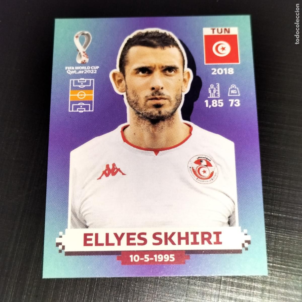 Football Stickers: TUN 16 ELLYES SKHIRI TUNEZ CROMOS STICKER MUNDIAL QTAR 22 2022 FIFA WORLD CUP PANINI