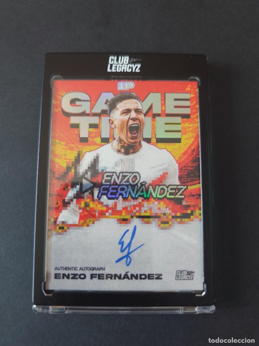 Football Stickers: ENZO FERN&Aacute;NDEZ AUT&Oacute;GRAFO ORIGINAL AUTO /25 CLUB LEGACYZ GAME TIME HERITAGE EDITION 2026 ARGENTINA