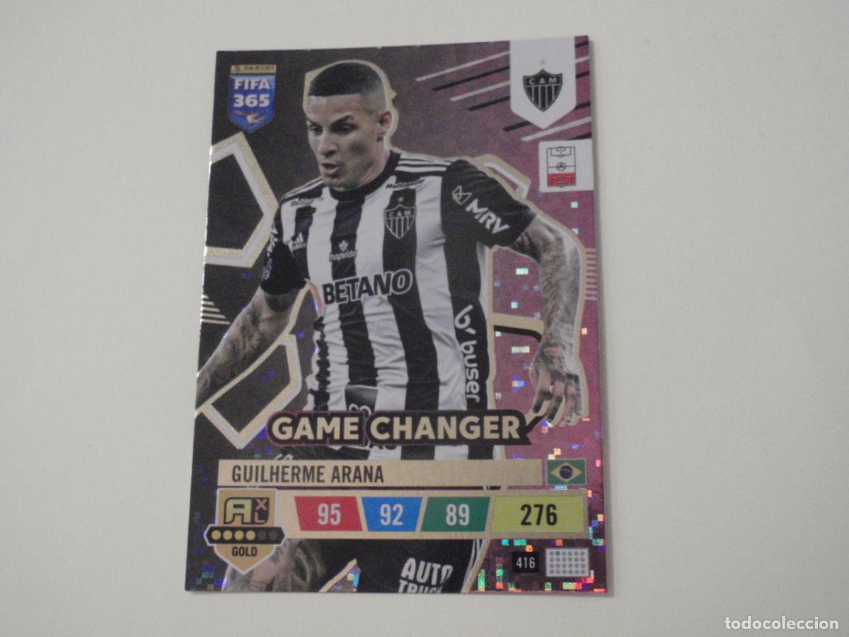 Football Stickers: 416 GUILHERME ARANA GAME CHANGER. Trading Card ADRENALYN XL FIFA 365. 2022 2023 PANINI 22 23