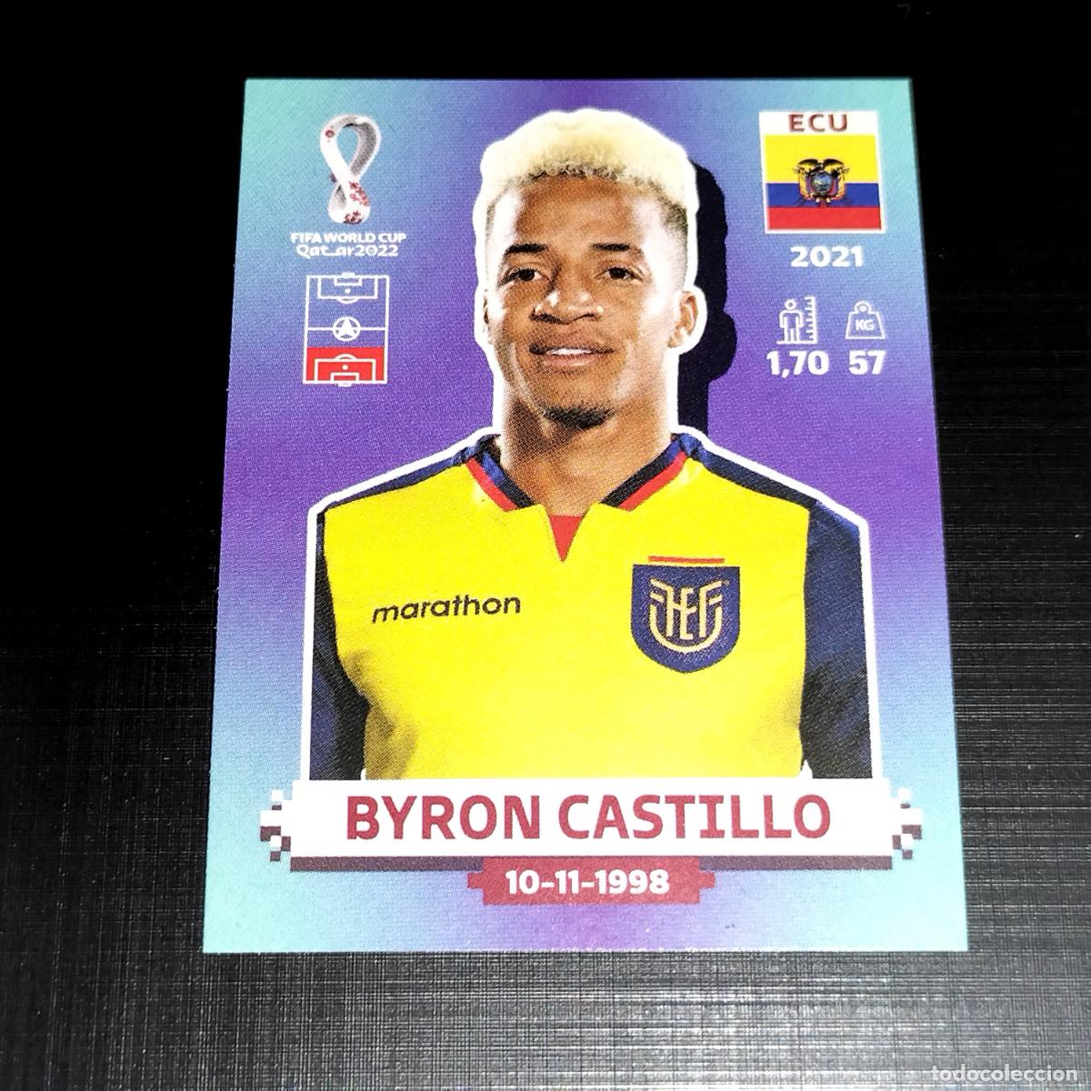 Football Stickers: ECU 6 BYRON CASTILLO ECUADOR CROMOS STICKER MUNDIAL QTAR 22 2022 FIFA WORLD CUP PANINI