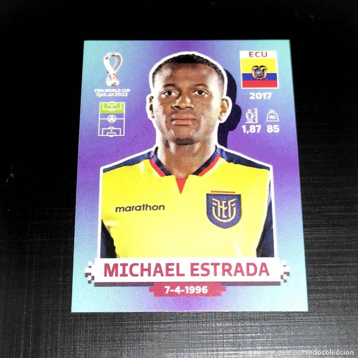 Cromos de Futebol: ECU 16 MICHAEL ESTRADA ECUADOR CROMOS STICKER MUNDIAL QTAR 22 2022 FIFA WORLD CUP PANINI