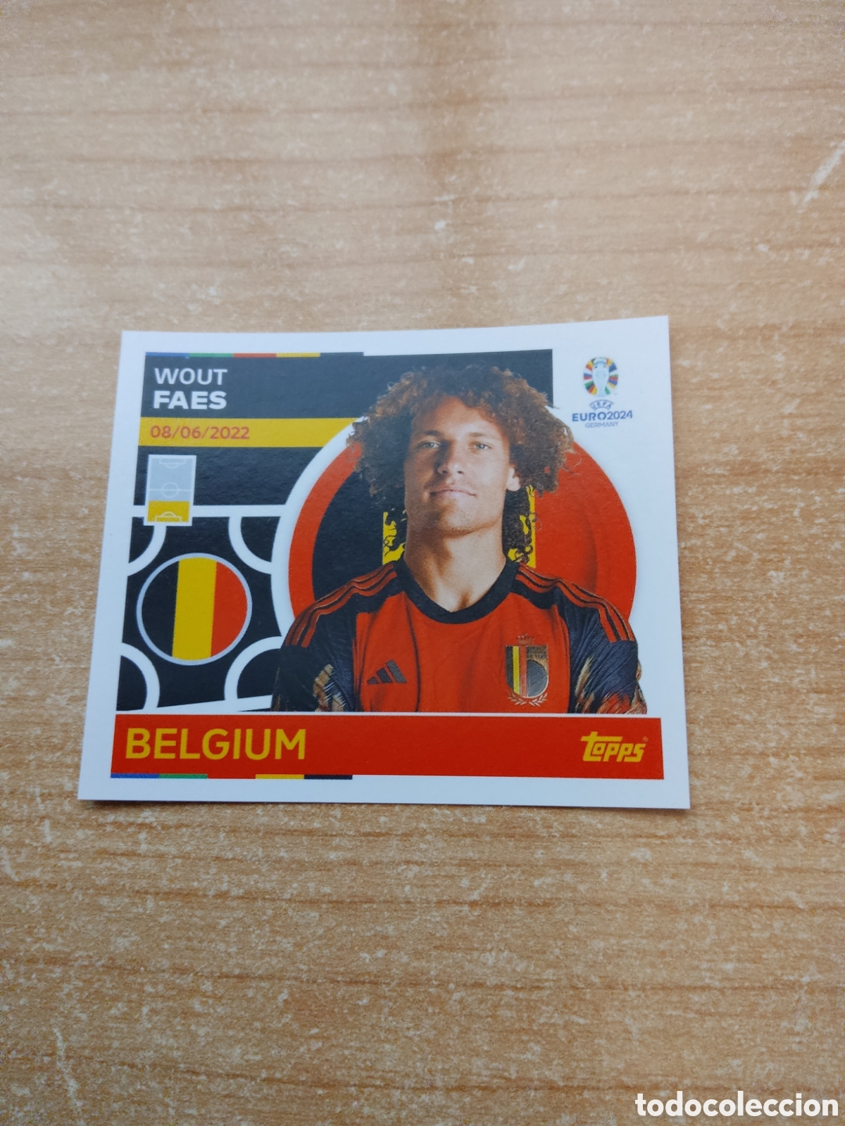 Cromos de f&uacute;tbol: 6 FAES BELGICA EURO 2024 TOPPS