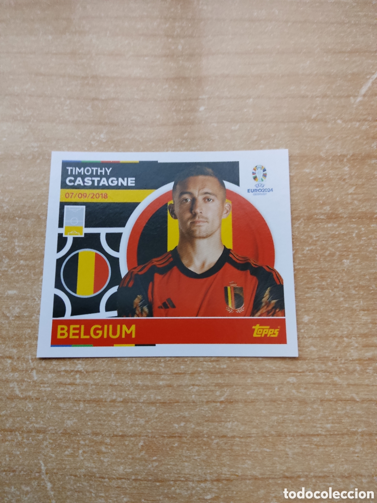 Cromos de f&uacute;tbol: 7 CASTAGNE BELGICA EURO 2024 TOPPS