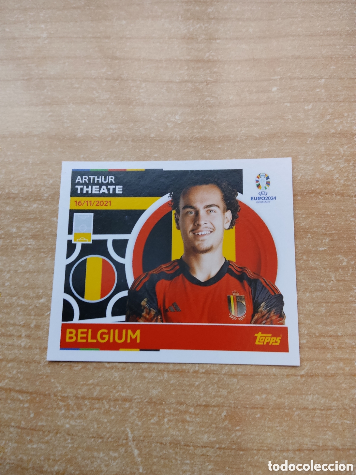 Cromos de f&uacute;tbol: 8 THEATE BELGICA EURO 2024 TOPPS