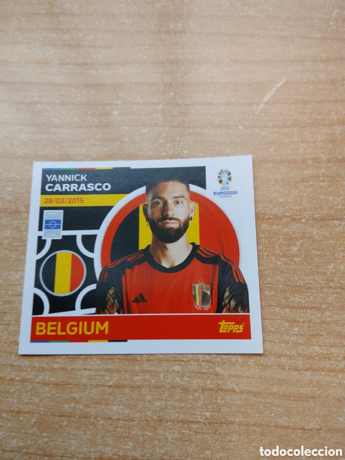 Cromos de f&uacute;tbol: 15 CARRASCO BELGICA EURO 2024 TOPPS