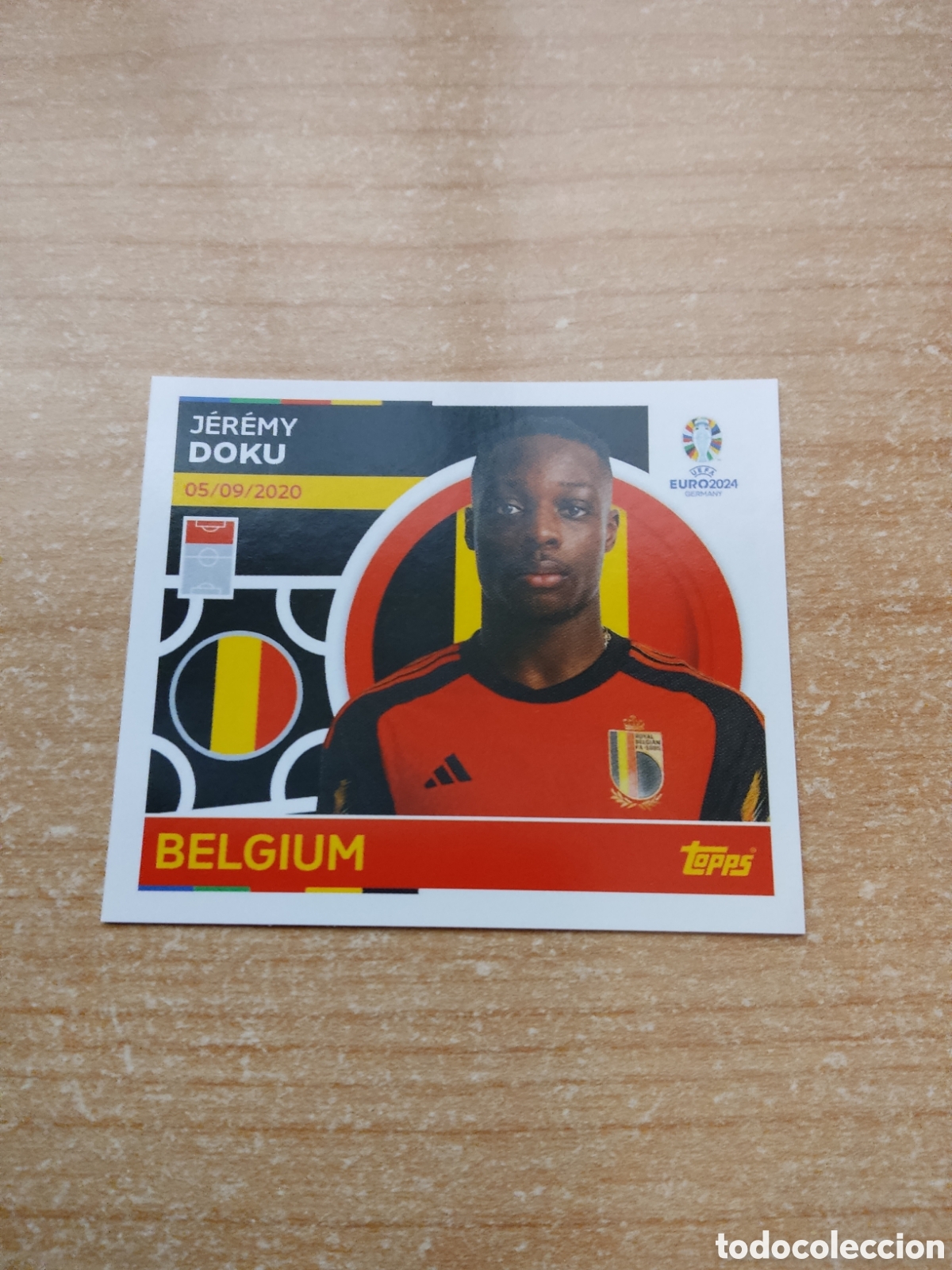 Cromos de f&uacute;tbol: 18 DOKU BELGICA EURO 2024 TOPPS