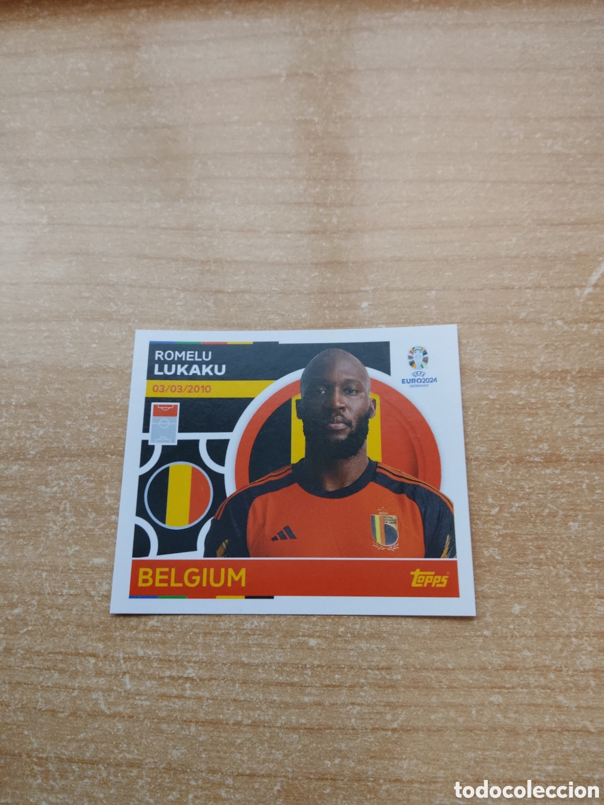 Cromos de f&uacute;tbol: 19 LUKAKU BELGICA EURO 2024 TOPPS