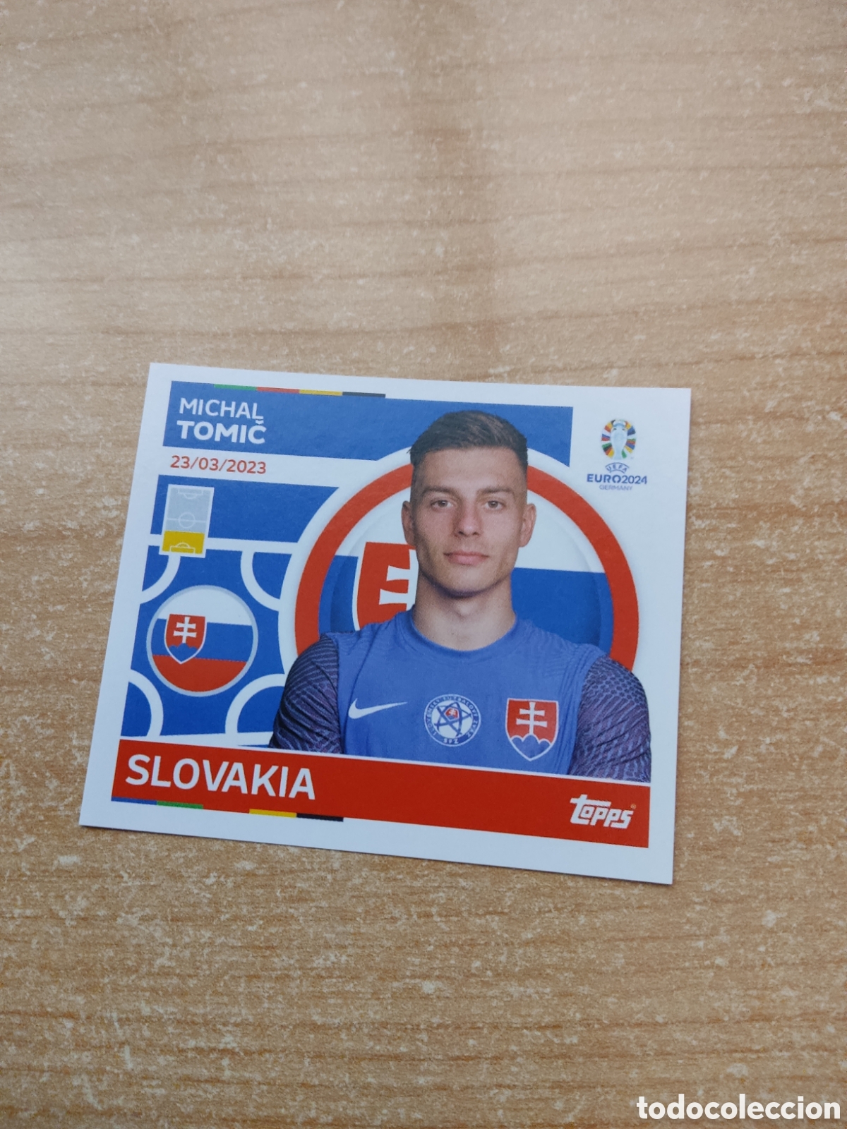 Cromos de f&uacute;tbol: 7 TOMIC ESLOVAQUIA EURO 2024 TOPPS