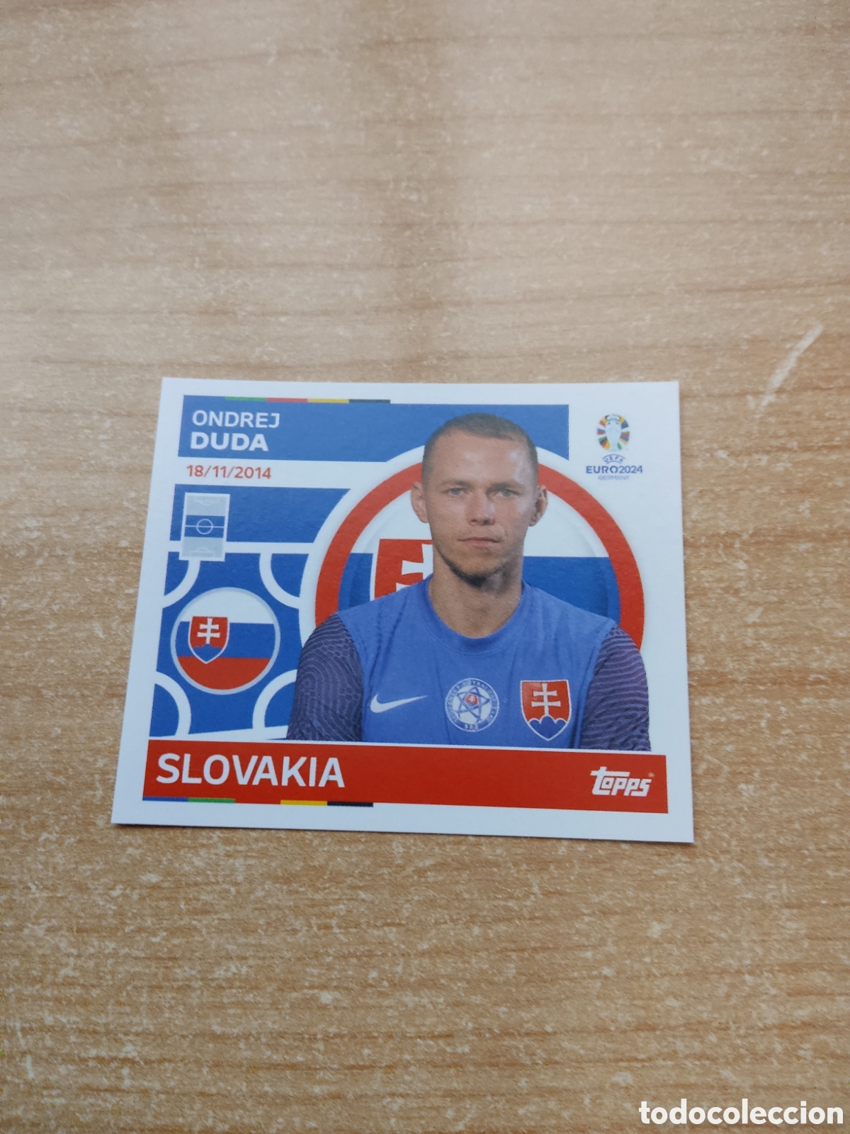 Cromos de f&uacute;tbol: 9 DUDA ESLOVAQUIA EURO 2024 TOPPS