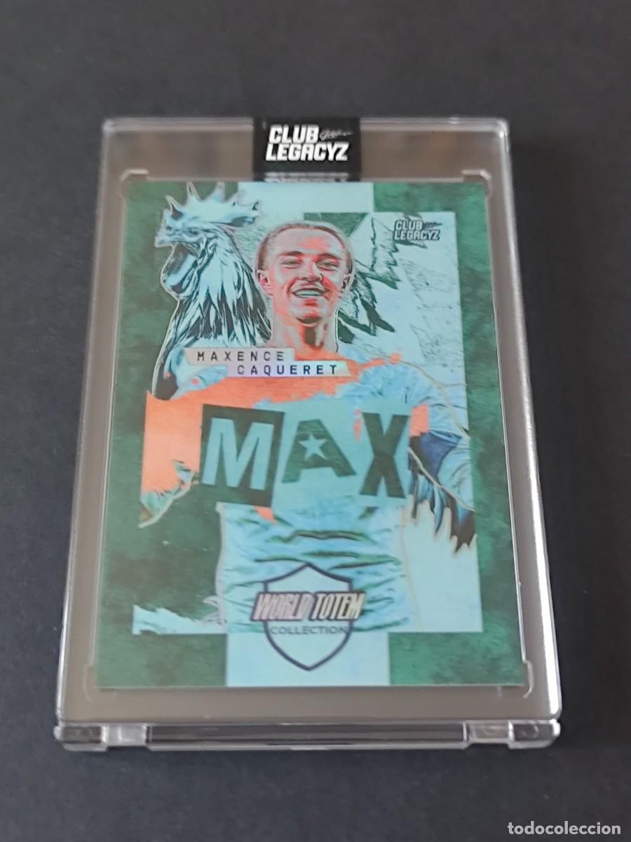Cartes &agrave; collectionner de Football: MAXENCE CAQUERET /25 CLUB LEGACYZ WORLD TOTEM HERITAGE EDITION 2026 LYON COMO FRANCIA