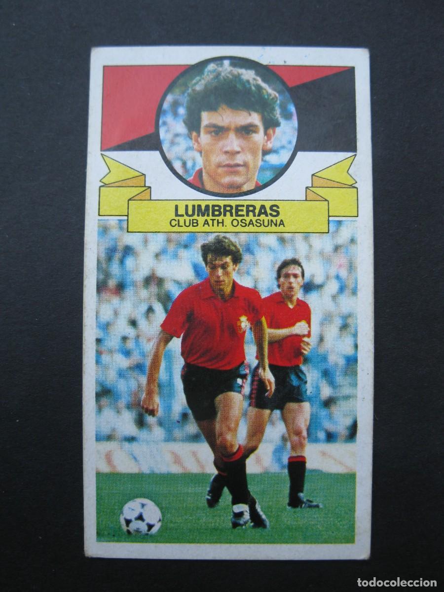 Cromos de f&uacute;tbol: LUMBRERAS (C. AT. OSASUNA) - CAMPEONATO DE LIGA 85/86 - EDICIONES ESTE.