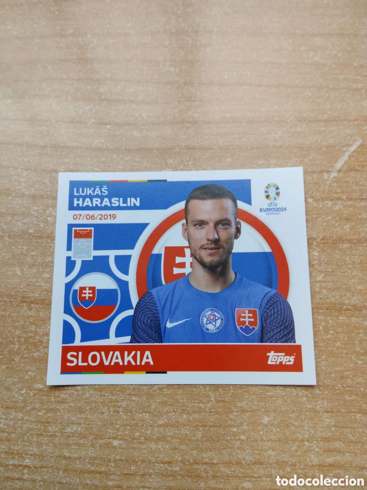 Cromos de f&uacute;tbol: 19 HARASLIN ESLOVAQUIA EURO 2024 TOPPS