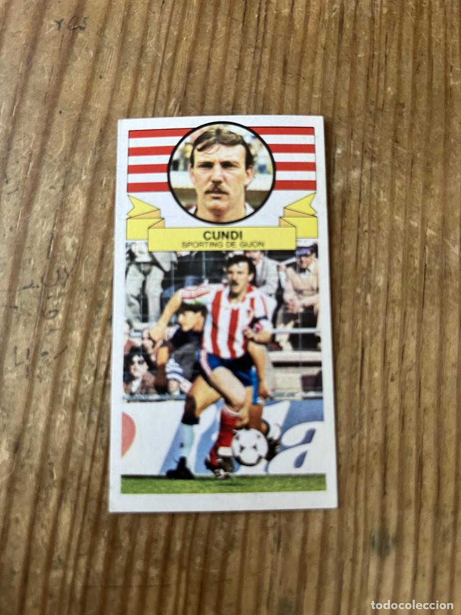 Cromos de Futebol: CROMO SIN PEGAR NUNCA PEGADO ALBUM LIGA ESTE 85 86 1985 1986 SPORTING GIJON CUNDI