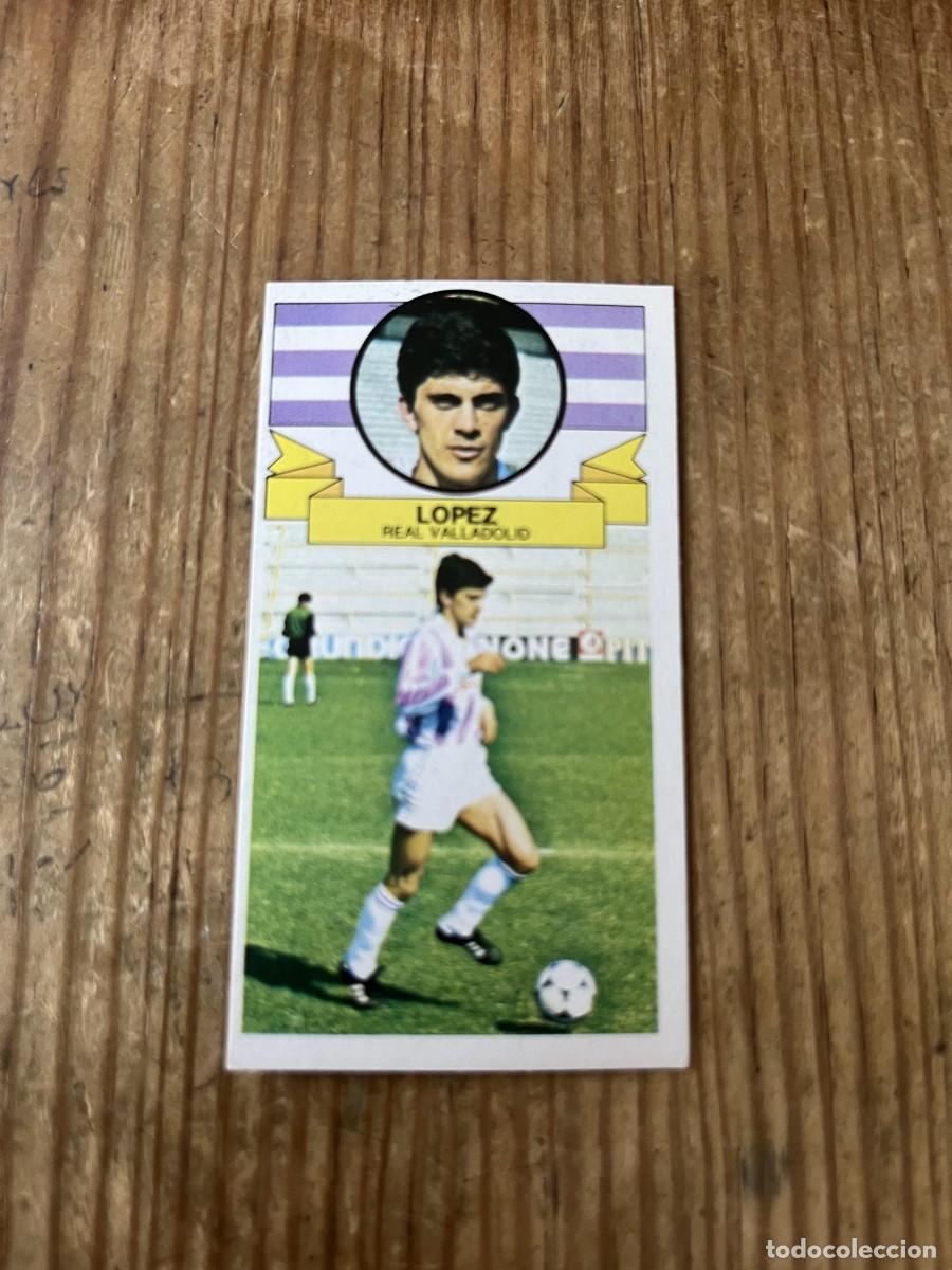 Cartes &agrave; collectionner de Football: CROMO SIN PEGAR NUNCA PEGADO ALBUM LIGA ESTE 85 86 1985 1986 REAL VALLADOLID LOPEZ
