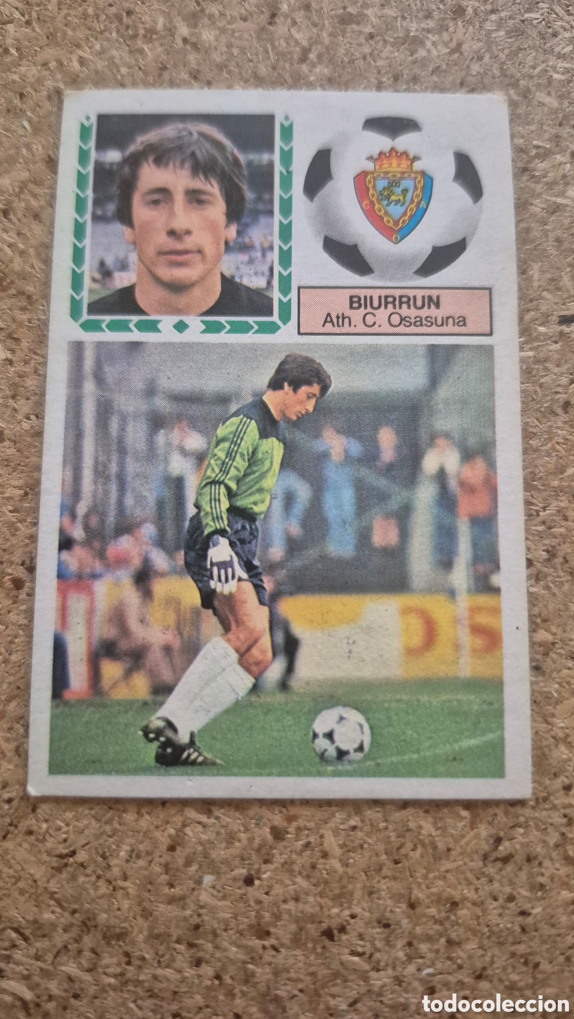 Football Stickers: Cromo fichaje 10 Biurr&uacute;n liga Este 83 84 1983 1984