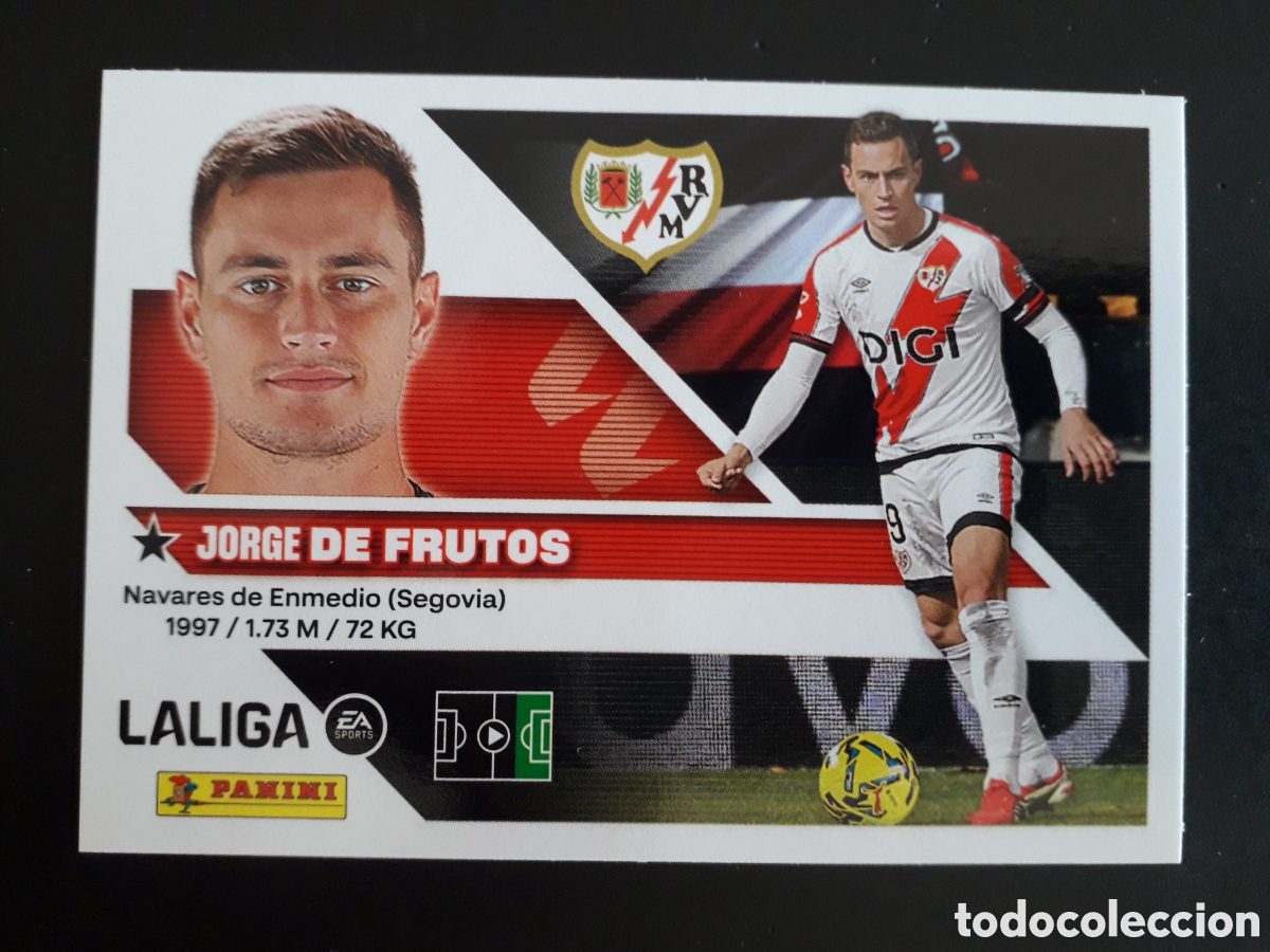 Cartes &agrave; collectionner de Football: DE FRUTOS RAYO VALLECANO N&deg; 16 ED ESTE 2026 2027 26 27 SIN PEGAR PEDIDO M&Iacute;NIMO 3&euro;.