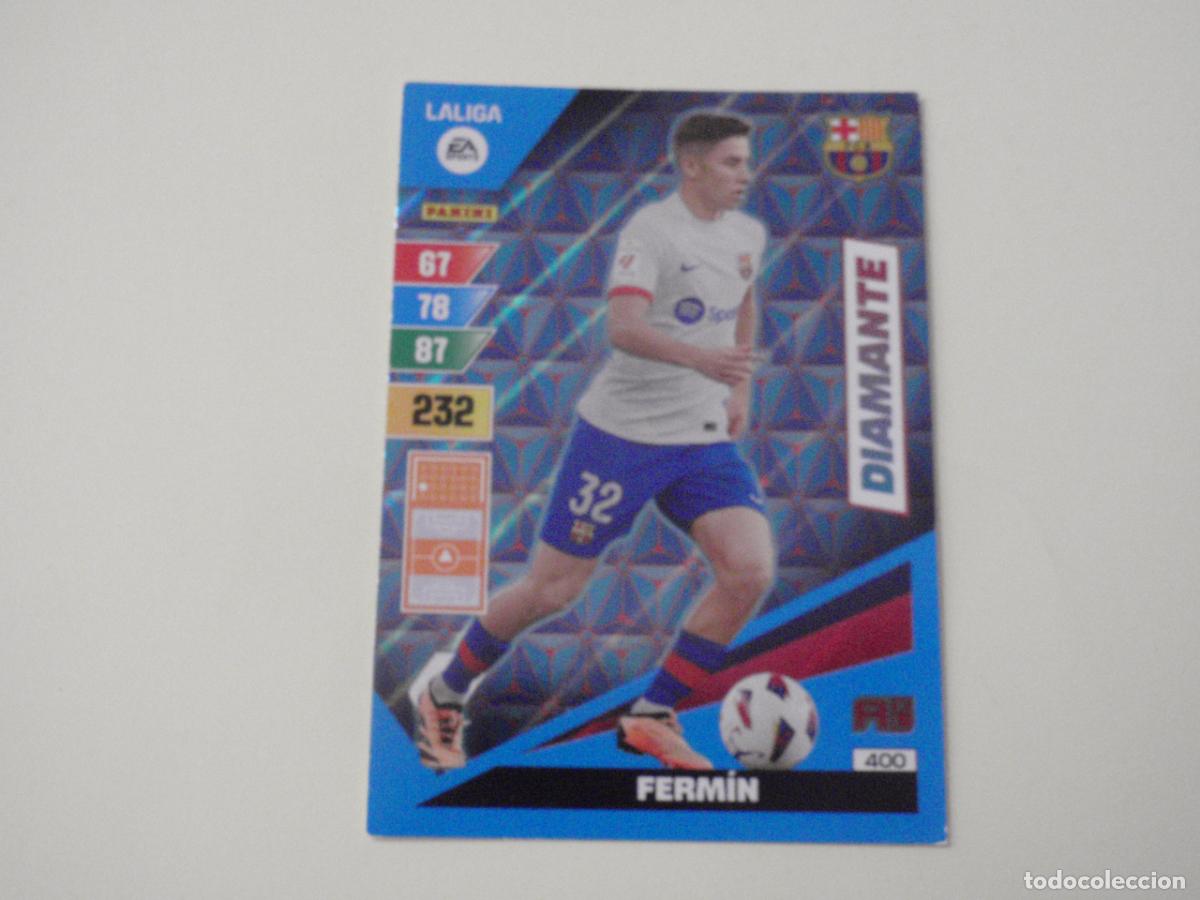 Football Stickers: 400 FERM&Iacute;N Barcelona DIAMANTE. Trading card LIGA Adrenalyn XL 2023 2024 Panini. 23 24