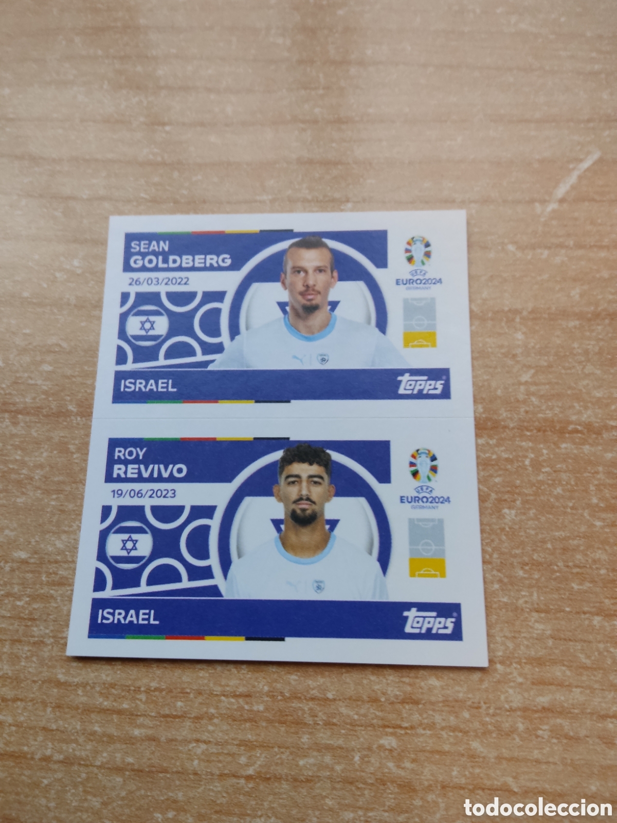 Figurine di Calcio: 6 y 7 GOLDBERG Y REVIVO ISRAEL EURO 2024 TOPPS