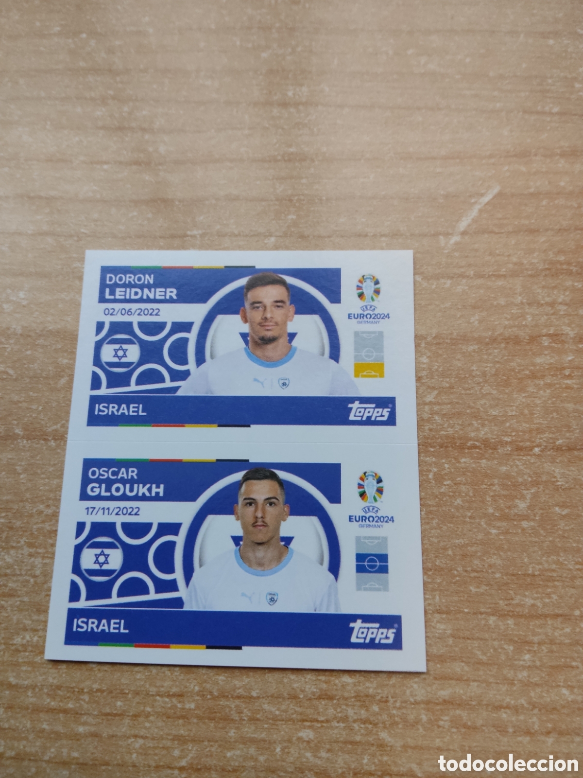 Figurine di Calcio: 8 y 9 LEIDNER Y GLOUKH ISRAEL EURO 2024 TOPPS