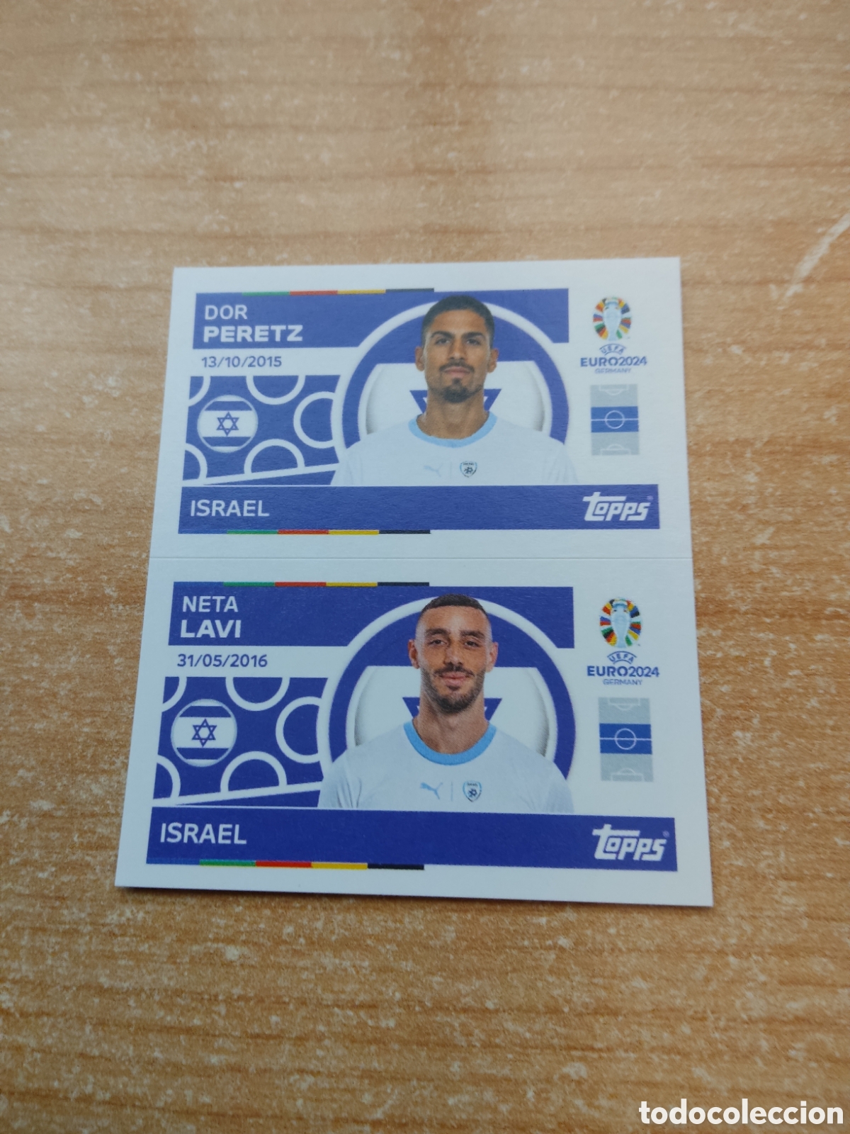 Figurine di Calcio: 10 y 11 PERETZ Y LAVI ISRAEL EURO 2024 TOPPS