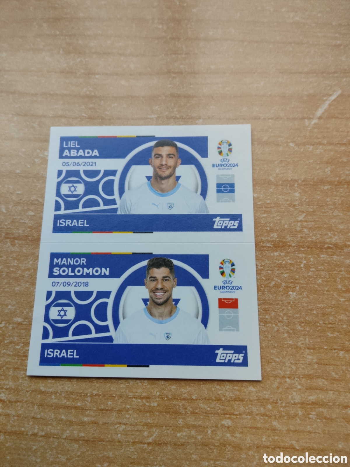 Figurine di Calcio: 14 y 15 ABADA Y SOLOMON ISRAEL EURO 2024 TOPPS