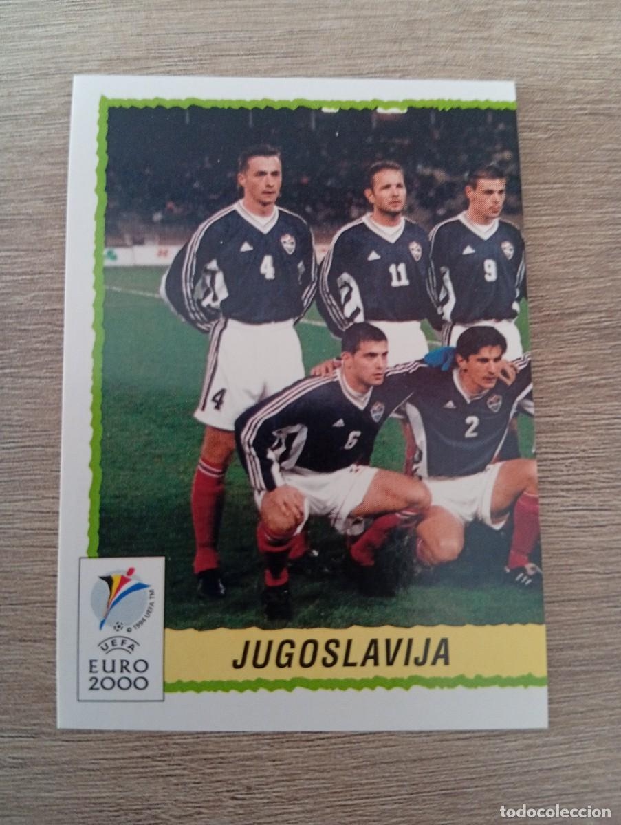 Cromos de f&uacute;tbol: ALINEACION YUGOSLAVIA 211 EURO EUROCOPA 2000 00 PANINI NUNCA PEGADO SIN PEGAR