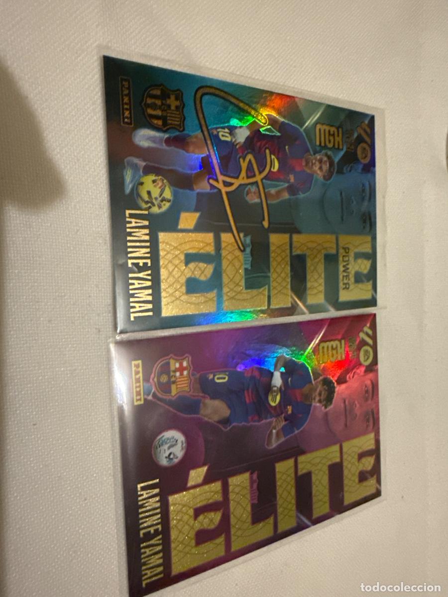 Cromos de f&uacute;tbol: Lamine Yamal &Eacute;lite y &Eacute;lite Power MGK 26/27