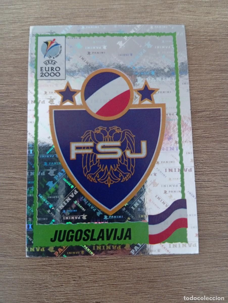 Cromos de f&uacute;tbol: ESCUDO YUGOSLAVIA 210 EURO EUROCOPA 2000 00 PANINI NUNCA PEGADO SIN PEGAR