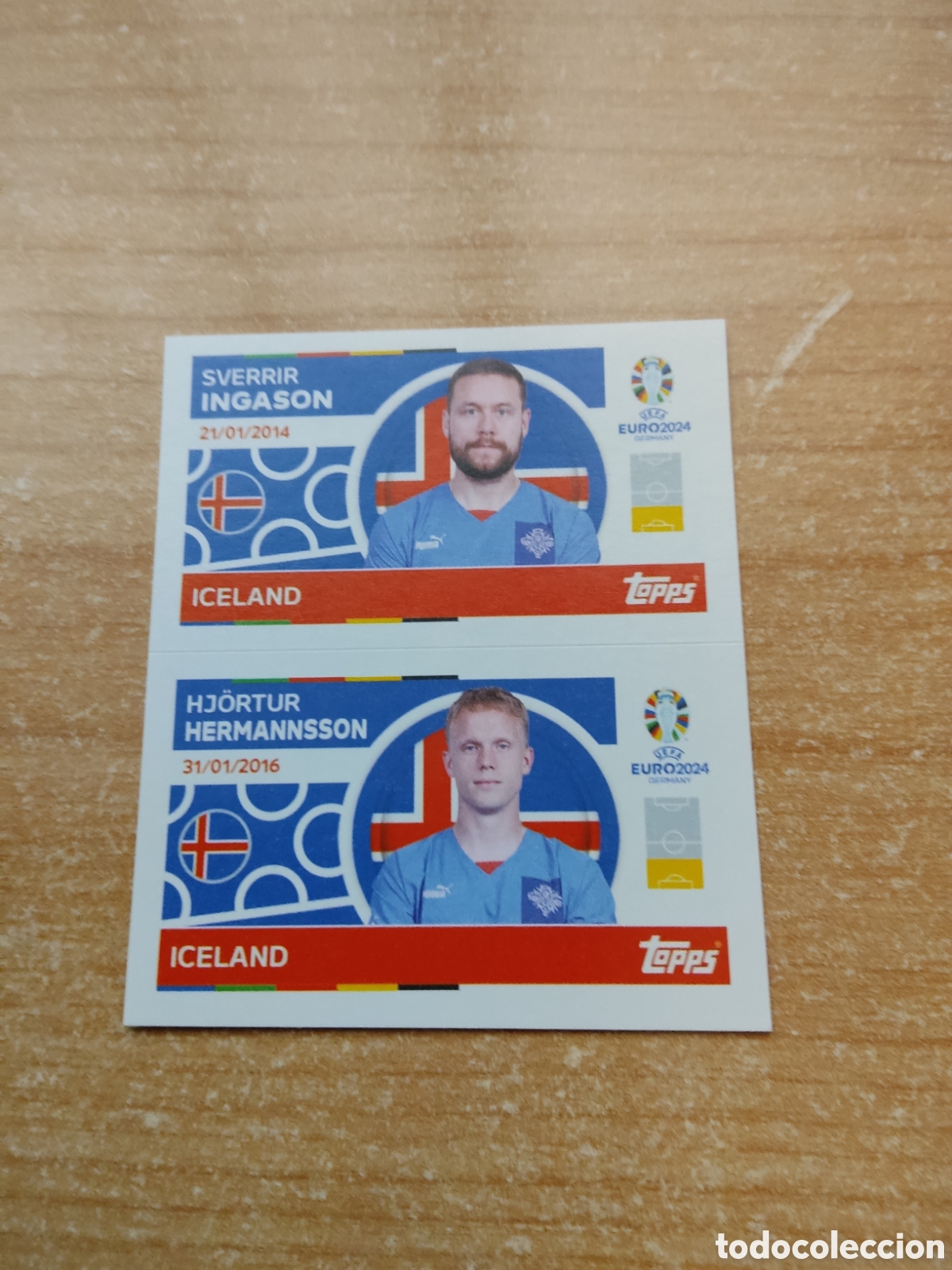 Football Stickers: 6 y 7 INGASON Y HERMANNSSON ISLANDIA EURO 2024 TOPPS