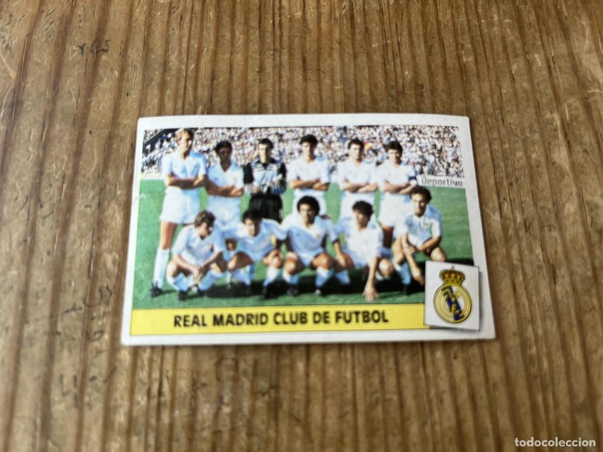 Cromos de f&uacute;tbol: CROMO DESPEGADO ALBUM LIGA ESTE 86 87 1986 1987 REAL MADRID ALINEACION