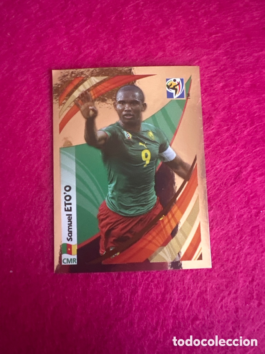 Cromos de f&uacute;tbol: ETO&Ograve;(CAMERUN) MUNDIAL SUDAFRICA 2010 SERIE ESPECIAL METALIZADA LETRA B RARO!!!
