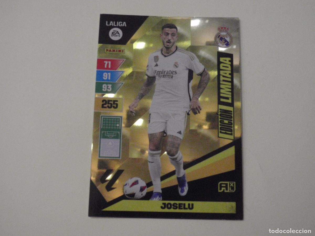 Cromos de f&uacute;tbol: JOSELU Real Madrid EDICI&Oacute;N LIMITADA. Trading card LIGA Adrenalyn XL 2023 2024 Panini. 23 24