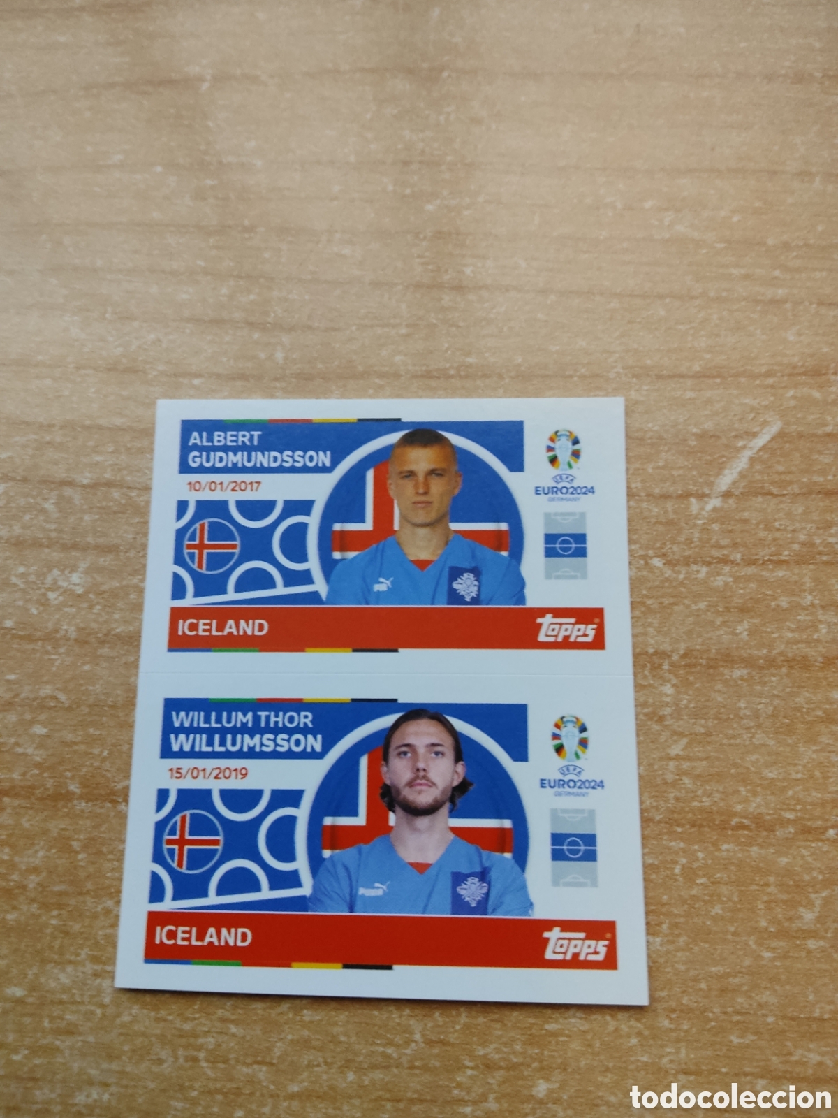 Cromos de Futebol: 12 y 13 GUDMUNDSSON Y WILLUMSSON ISLANDIA EURO 2024 TOPPS