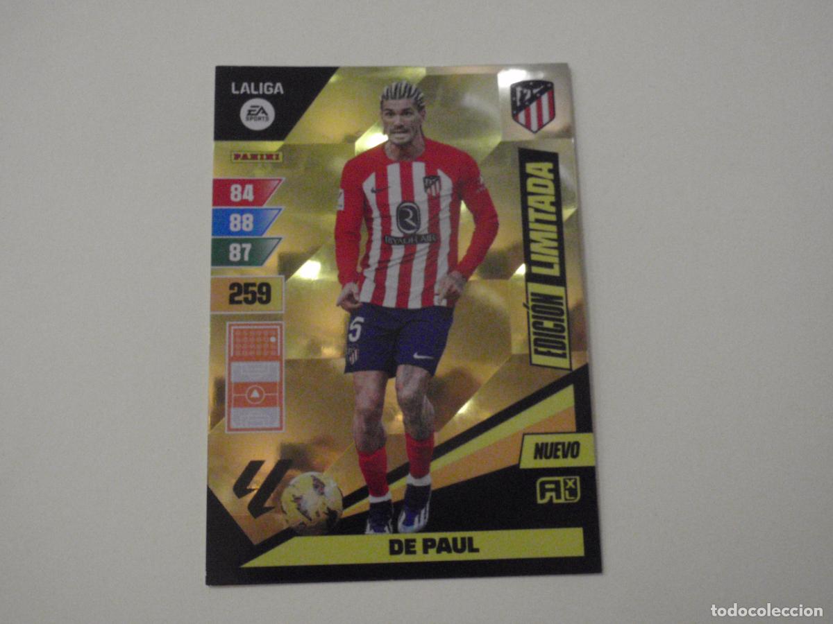 Figurine di Calcio: DE PAUL Atl&eacute;tico NUEVO EDICI&Oacute;N LIMITADA. Trading card LIGA Adrenalyn XL 2023 2024 Panini. 23 24