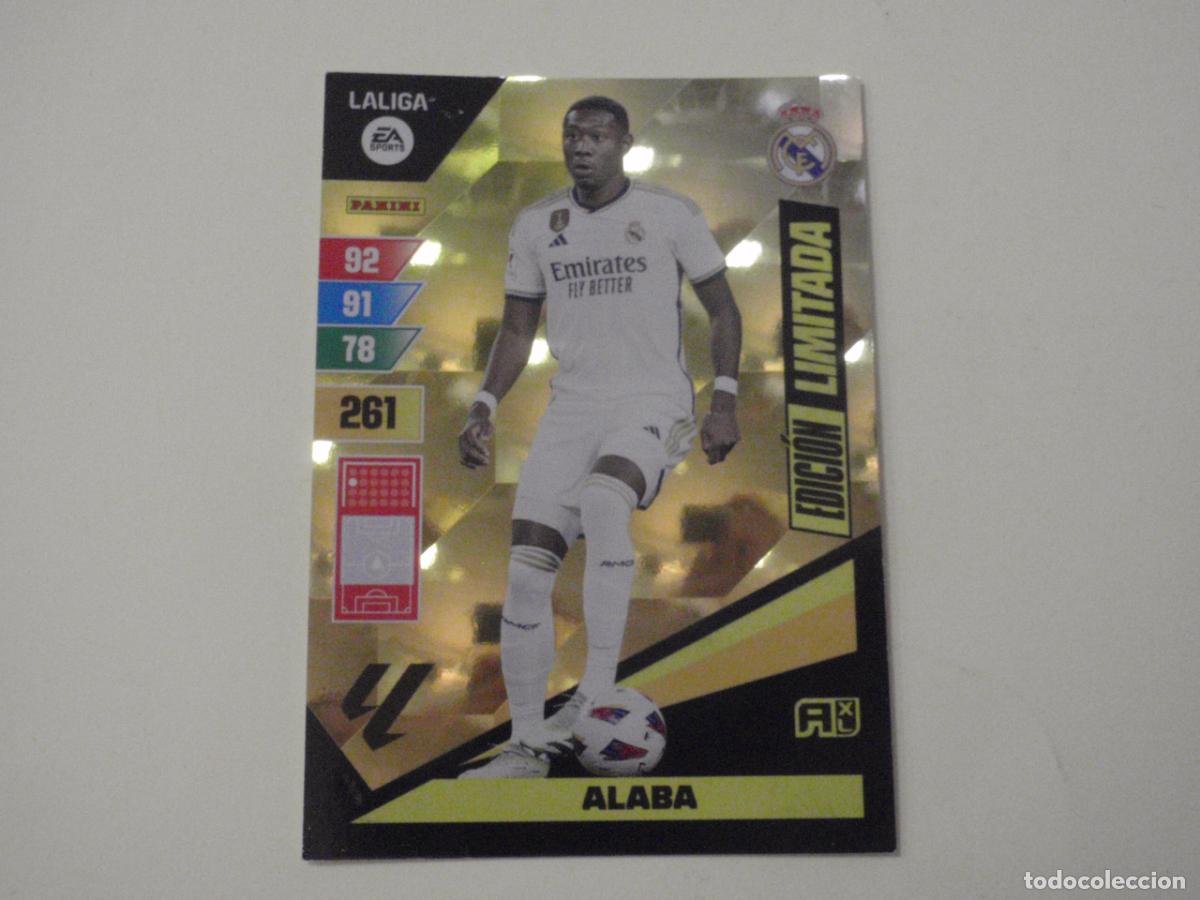 Cromos de f&uacute;tbol: ALABA Real Madrid EDICI&Oacute;N LIMITADA. Trading card LIGA Adrenalyn XL 2023 2024 Panini. 23 24