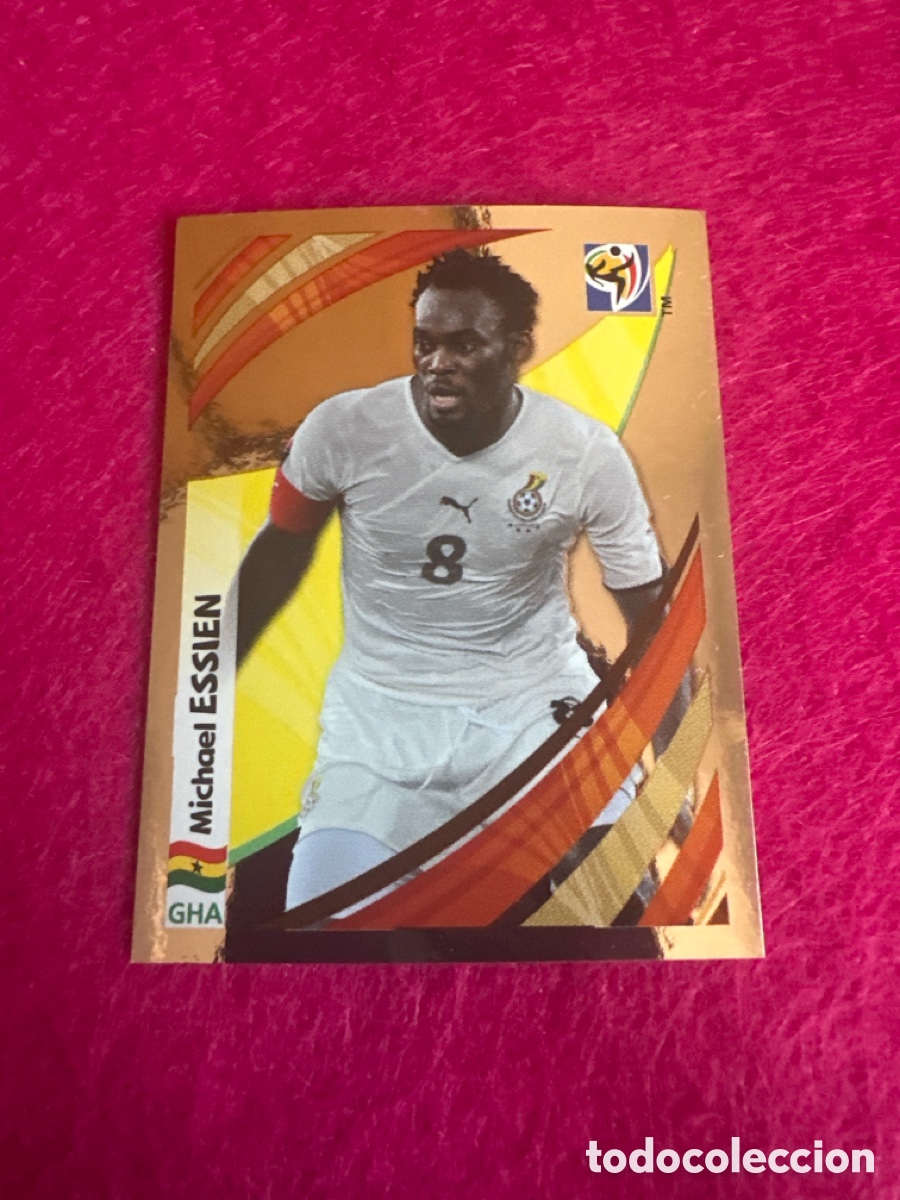 Cromos de Futebol: ESSIEN(GHANA) MUNDIAL SUDAFRICA 2010 SERIE ESPECIAL METALIZADA LETRA F RARO!!!