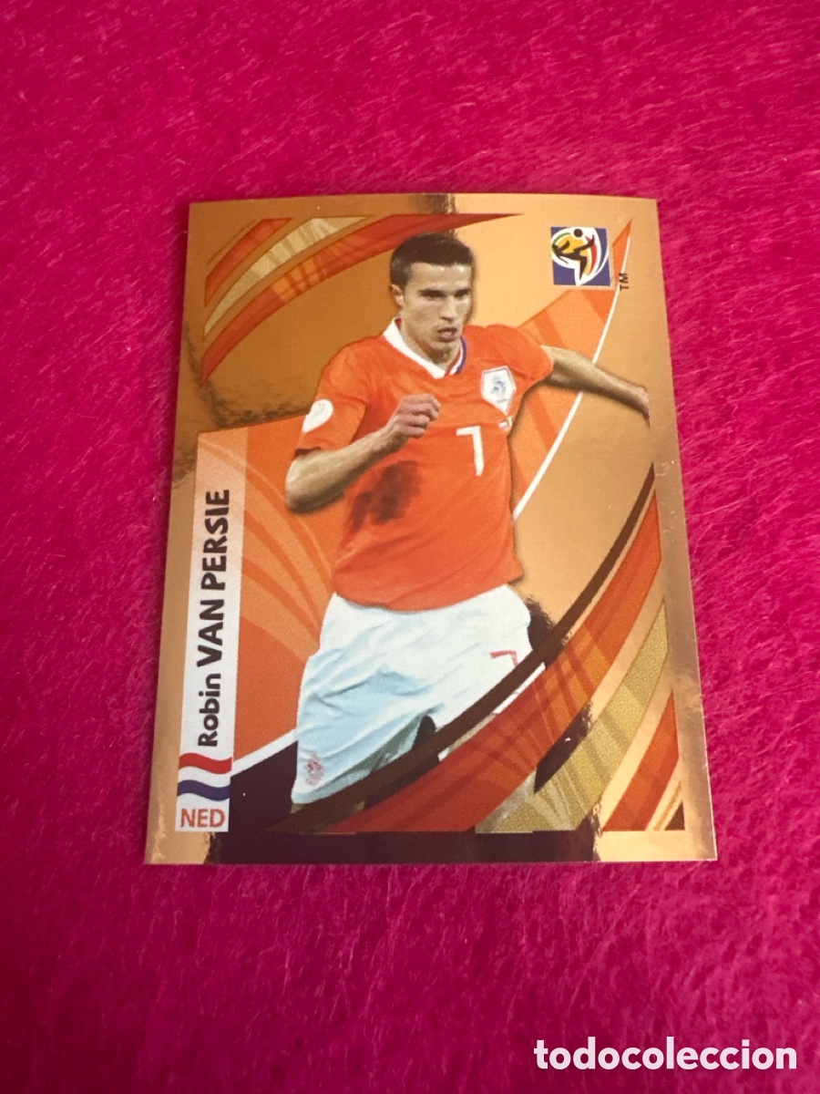 Cromos de Futebol: VAN PERSIE(HOLANDA) MUNDIAL SUDAFRICA 2010 SERIE ESPECIAL METALIZADA LETRA G RARO!!!