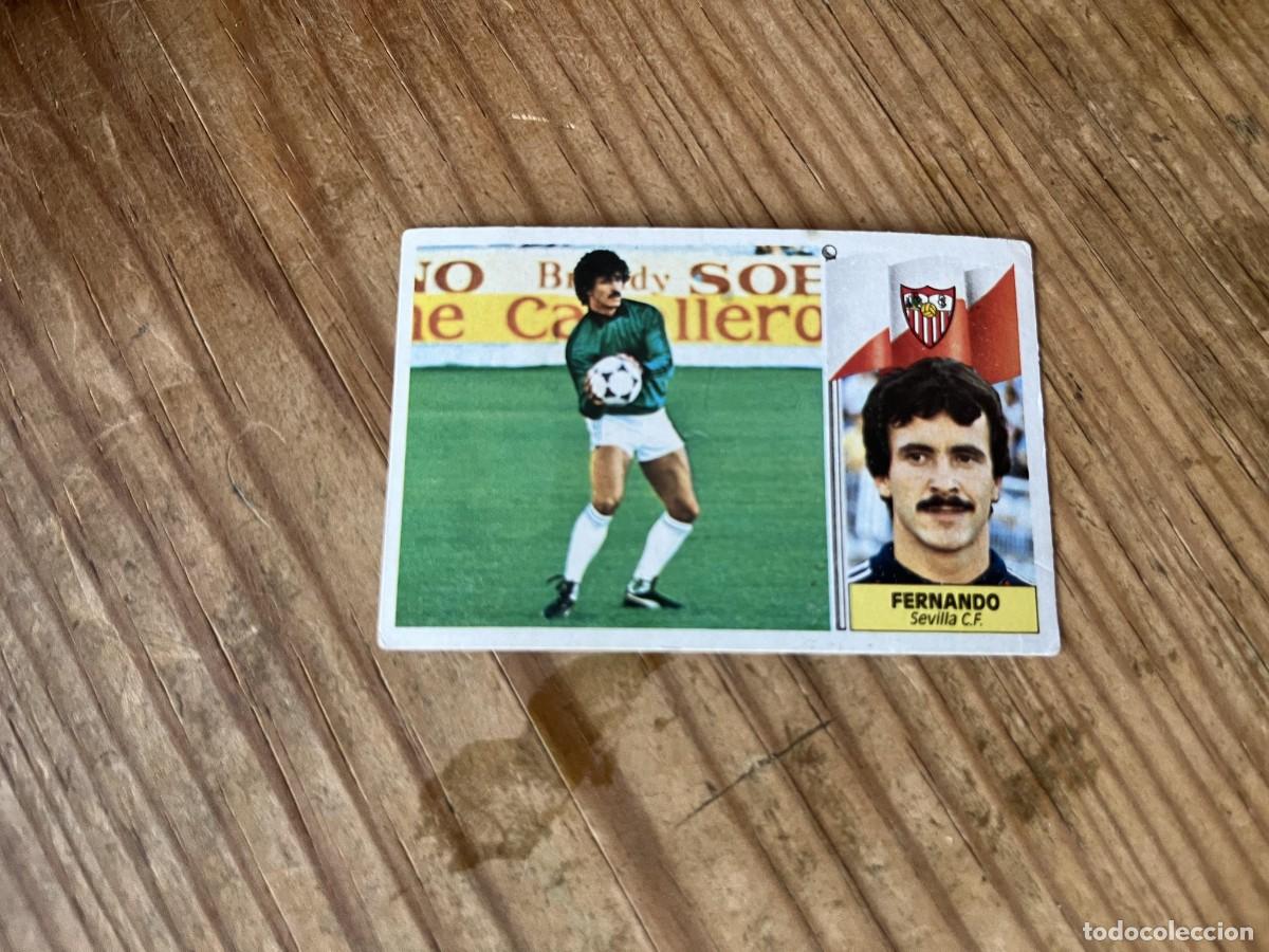 Cromos de f&uacute;tbol: CROMO DESPEGADO ALBUM LIGA ESTE 86 87 1986 1987 ULTIMOS FICHAJES # 2 SEVILLA FERNANDO