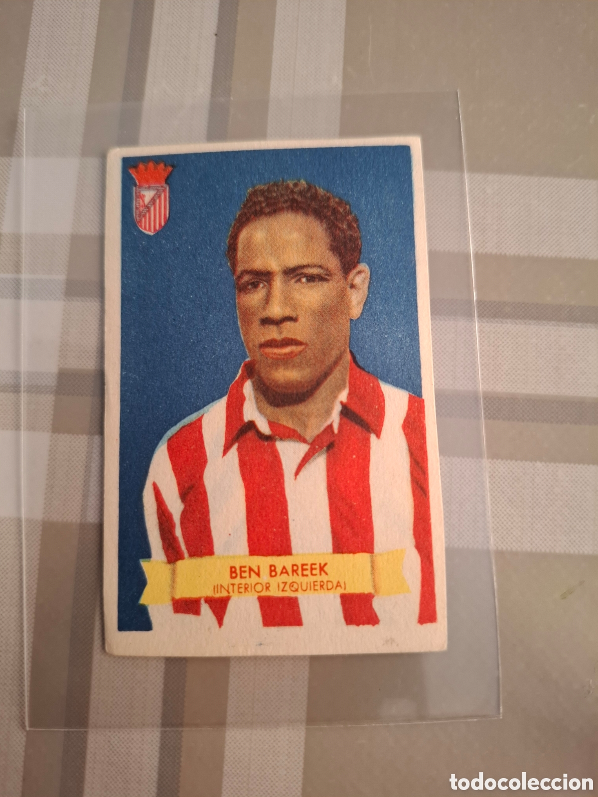 Cromos de f&uacute;tbol: Ben Bareek , Bruguera 1949 1950, 49 50 muy buen estado, nunca pegado