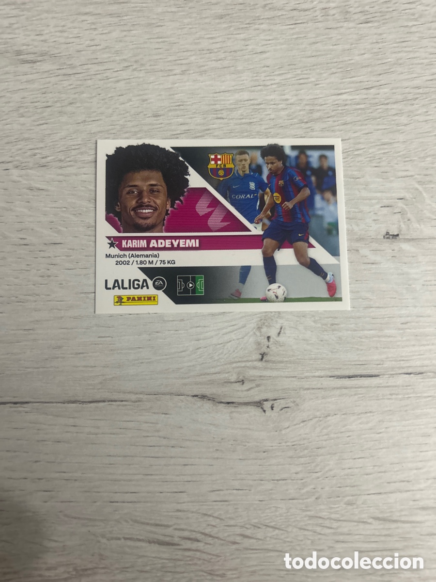 Cromos de f&uacute;tbol: Adeyemi 19 &Uacute;ltimos Fichajes Barcelona Segunda 2 Edici&oacute;n Liga Este 2026/27 26-27 Panini