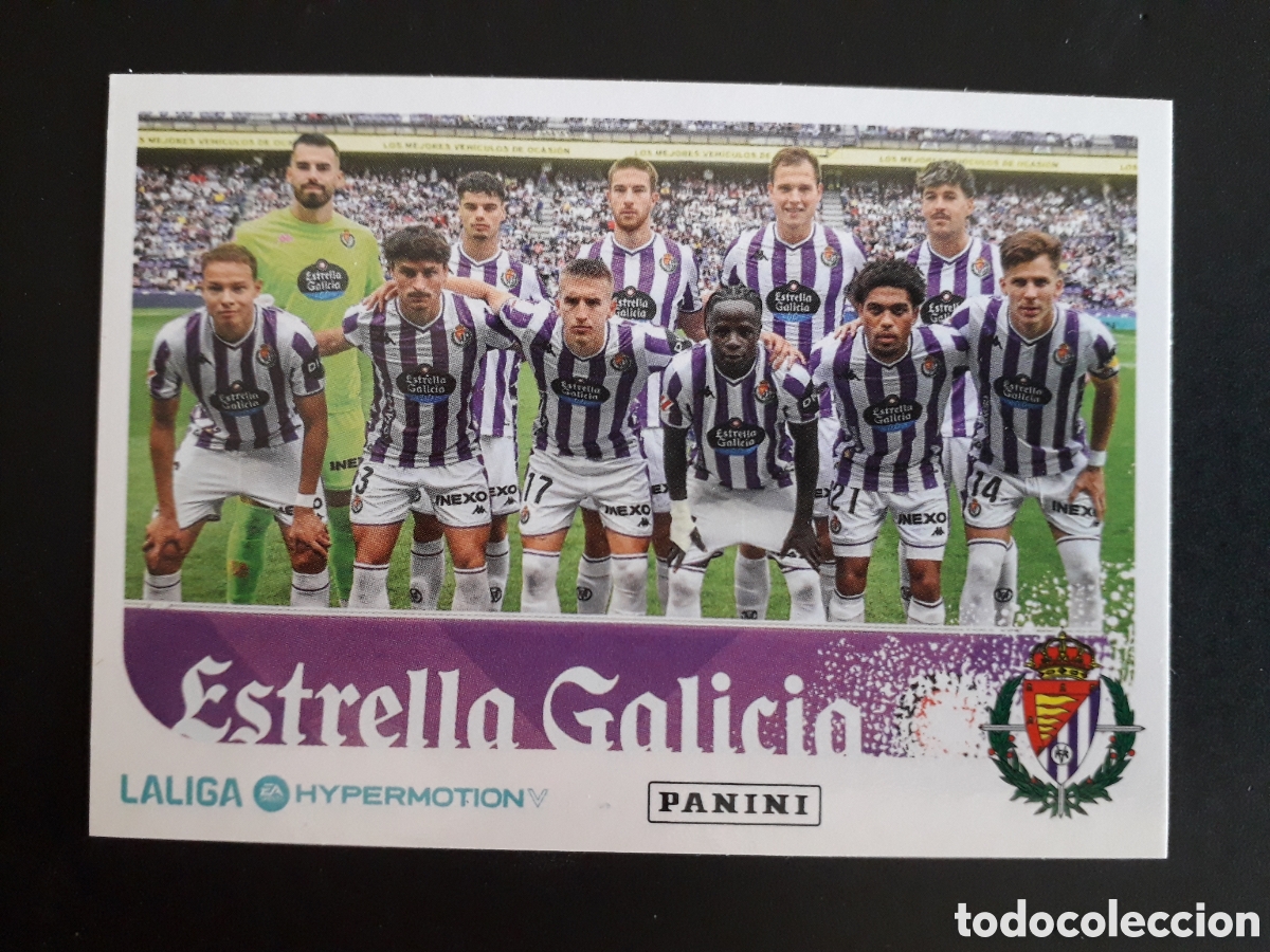 Cromos de f&uacute;tbol: EQUIPO ALINEACI&Oacute;N VALLADOLID N&deg; 383 LALIGA HYPERMOTION 25 26 2025 2026 PANINI PEDIDO M&Iacute;NIMO 3&euro;